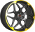 Диски LegeArtis Concept LR502 8x19 5x120 ET 57 Dia 72.6 (черный матовый+желтый)